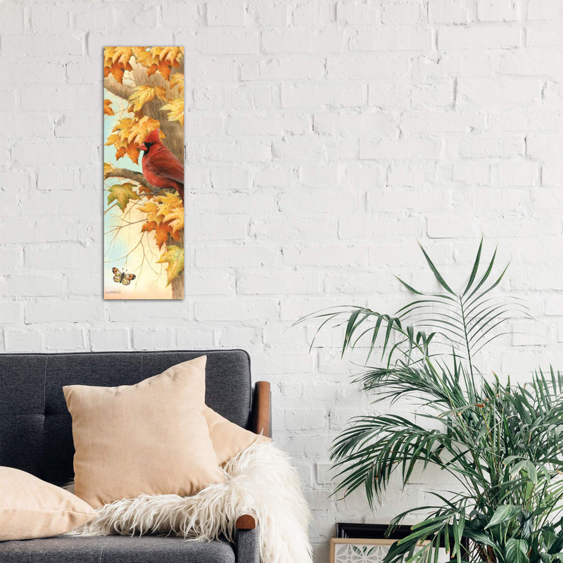 Autumn Ruby - Wrapped Canvas Panoramic Painting, 30.48 cm H x 91.44 cm W x 1.91 cm D