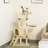 Plush Sturdy Interactive Cat Condo Tower Scratching Post Activity Tree House