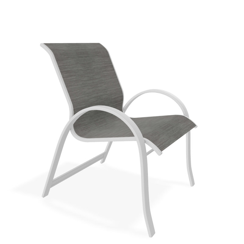 Fauteuil de salle à manger empilable Hiraku, Sicile, Blanc