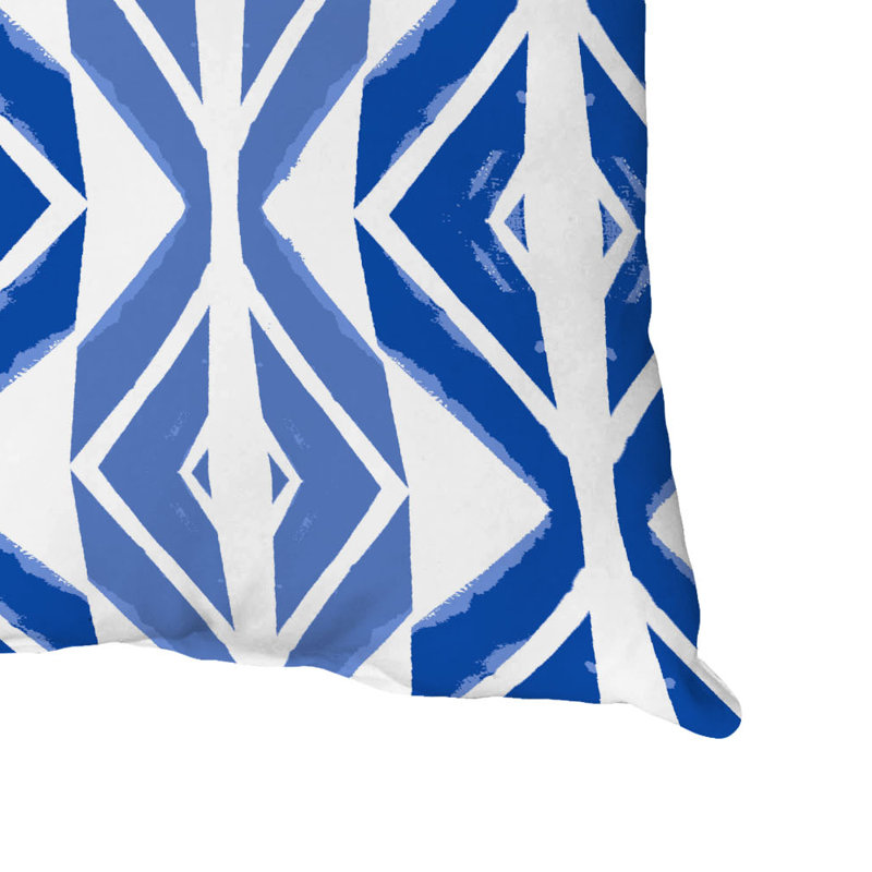  Housse de coussin carré et insert, 16" x 16", Bleu