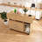 47 Inch Foldable Multi-Functional Table With Storage Shelves & Wheels Compact Dining Desk For Small Spaces