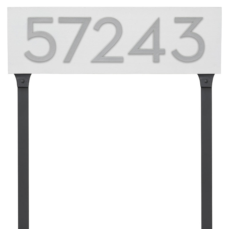 Rectangle Lawn Insert, White/Silver, Yes