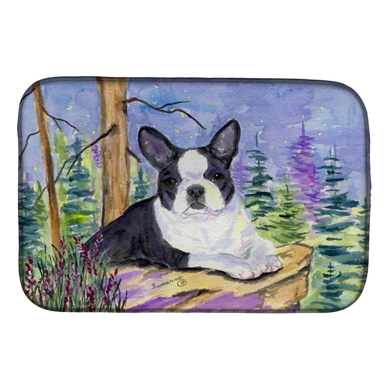 Tapis de séchage terrier boston