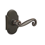 Scroll Privacy (Bed & Bath) Door Lever with Arch Rosette