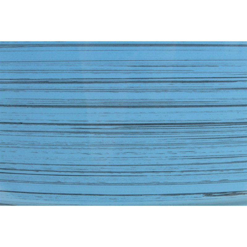 Maisonette Round Pot Planter with Drainage Holes, Bright Blue