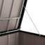 VidaXL 214cm W 300L Steel Lockable Cabinet Deck Box in Black