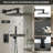 10" High Pressure Rainfall Shower System, Wall Mount Shower Faucet Set with Pressure Balanced Valve-126734382