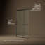 Elate Tall Sliding Shower Door, 75-1/2-In H X 44-1/4 - 47-5/8-In W, With Heavy 5/16-In Thick Crystal Clear Glass-1479485985