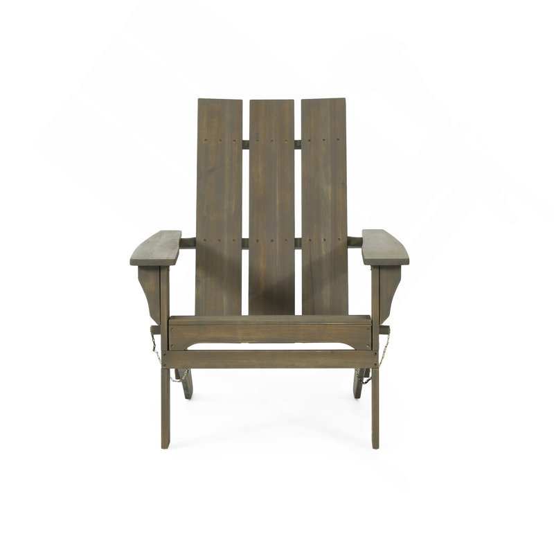 Foldable Adirondack Chair, Gray