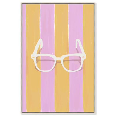 Summer Sunglasses Canvas Trendy Coastal Print by Art Remedy