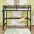 Loft Bed With Desk, USB, And LED Light-2032393323