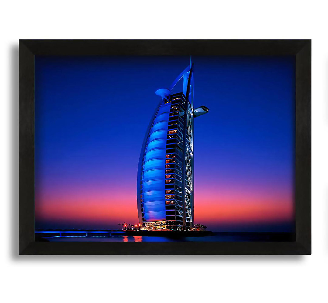 Gerahmtes Leinwandbild Burj Al Arab Dubai UAE