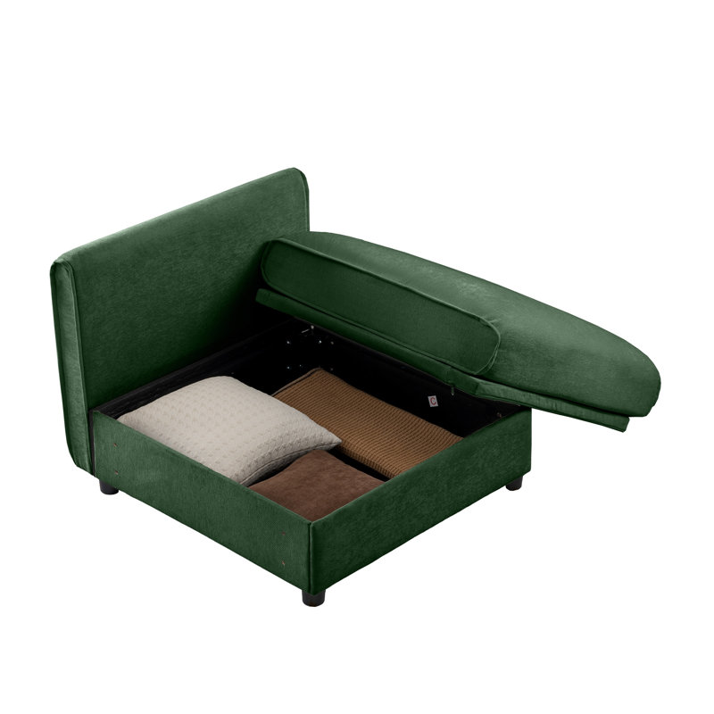 24 Canapé sans accoudoirs - Vert