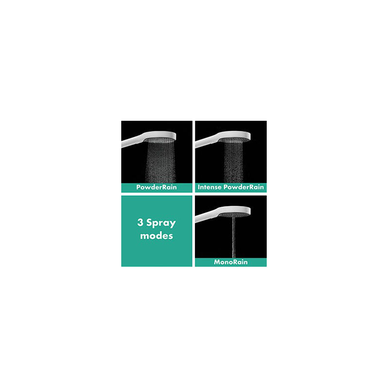Hansgrohe Rainfinity Handheld 3-Jet Showerhead 130, 1.75 GPM, Brushed Nickel