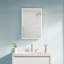 Azamat 30"H Recessed or Surface Mount Frameless LED Medicine Cabinet With  Adjustable Shelves-505742998-505742999