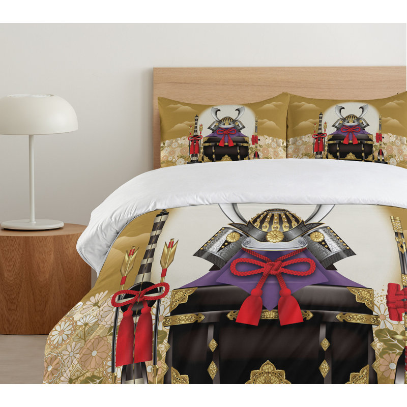 Eclectic Polyester Duvet Cover, Queen Duvet Cover + 2 Pillow Sham