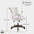 Asyra Extra Wide Armless Swivel Task Chair with Tufted Back and Solid Wood Base-732224099