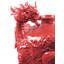 Red/Black 12.6" Porcelain Table Vase