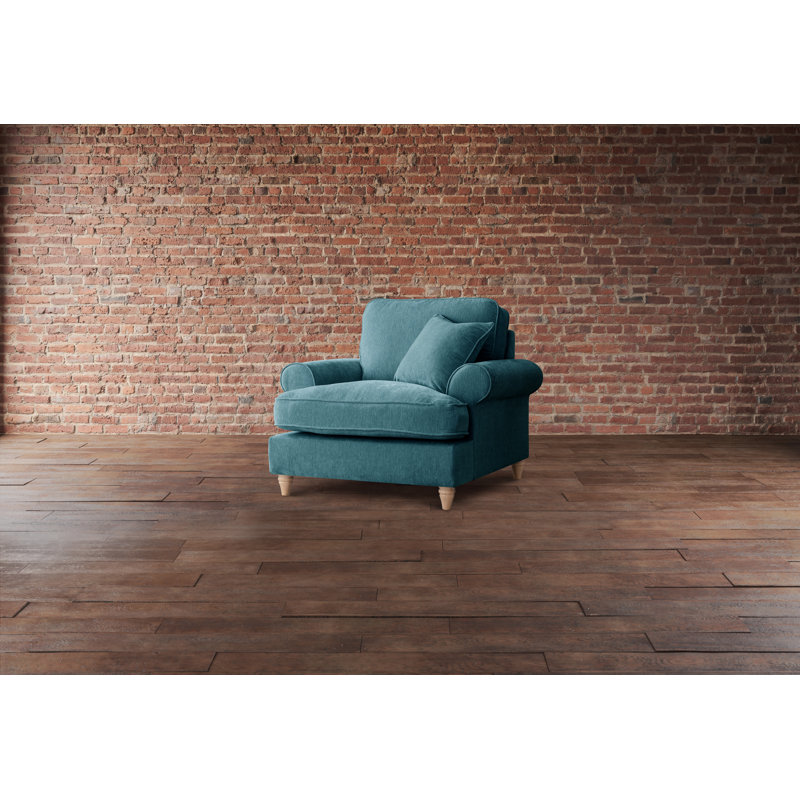Longfellow Upholstered Armchair, Emerald