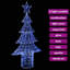 vidaXL Christmas Tree with 240 LEDs Acrylic-112224611-112224621