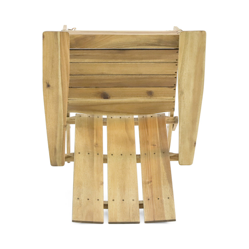Foldable Chair , Wood, Poolside Lounge Spot, 32.92 In. Width, 36 Height, 29.4 Depth, Natural, Folding Design Deck, Natural