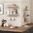 Bathroom Shelves Wall Mounted With Towel Rack Set Of 2-4626673