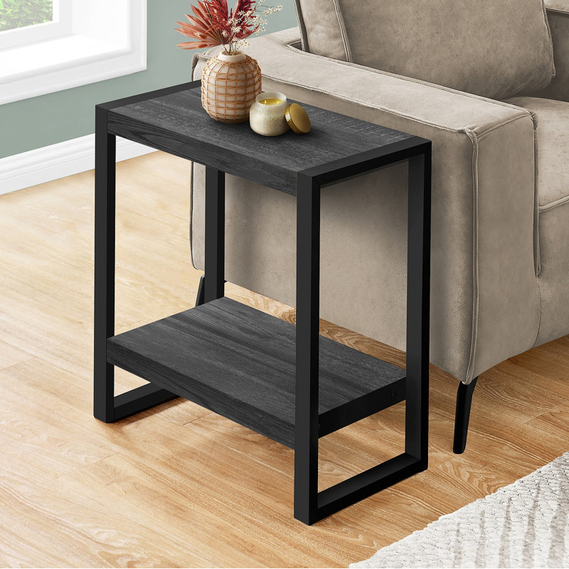 Lampe de table d'appoint avec table de bout, Black