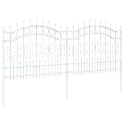 Vidaxl Garden Fence Powder-Coated Steel