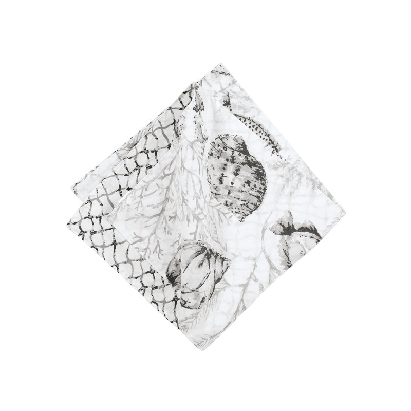 Kutz Fenwick Isle Gray Cotton Napkin