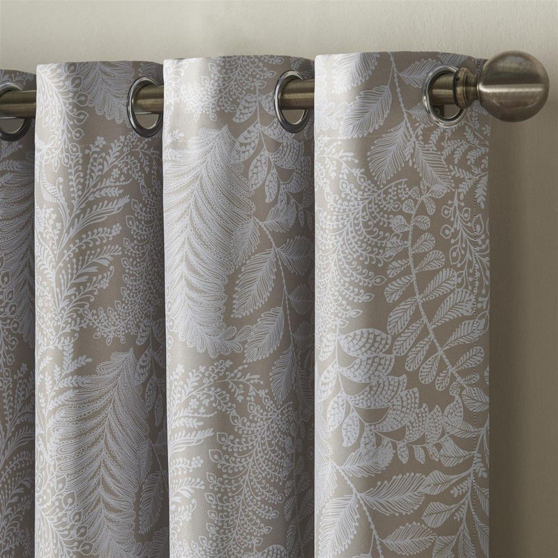 Iniguez Room Darkening Curtain Pair, Cream, 229cm W x 229cm L