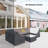 Aldebaran Rattan Sectional Group Seating Outdoor Conversation Set Sofa Cover