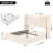 3-Piece Bedroom Set, Ambient Light Upholstered Bed with 2 Drawers & 2 Classic Nightstands-2116683897-2116683899
