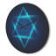 Horloge murale Neon Star of David-63618137