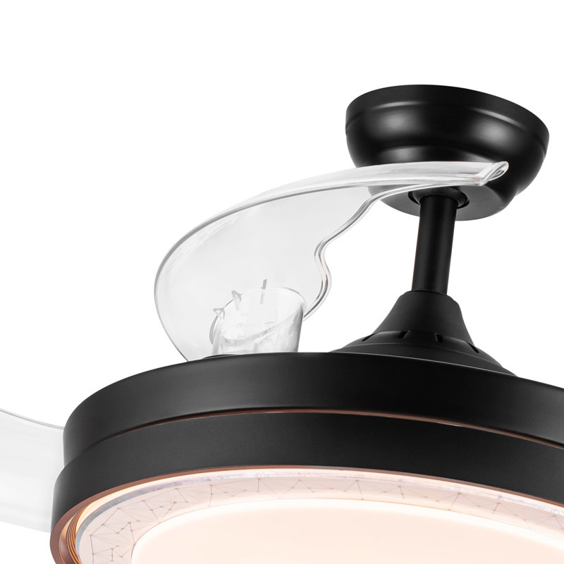 Ventilateur de plafond à lame de 41,96 po à DEL avec télécommande et ensemble d'éclairage inclus