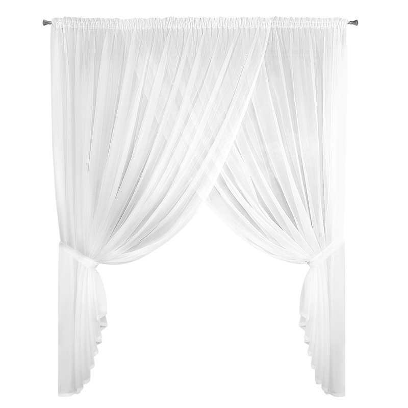 Keppler Slot Top Semi Sheer Curtain