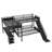 L-Shaped Metal Bunk Bed (Top bed:Full/FullXL, bottom bed: Queen) with Twin XL Loft Bed, Desk, and Storage Shelves Metal Triple Bunk Bed with Slide, Space-Saving and Quiet Design, Black-881906436