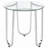 Chrome Round Glass Top End Side Table