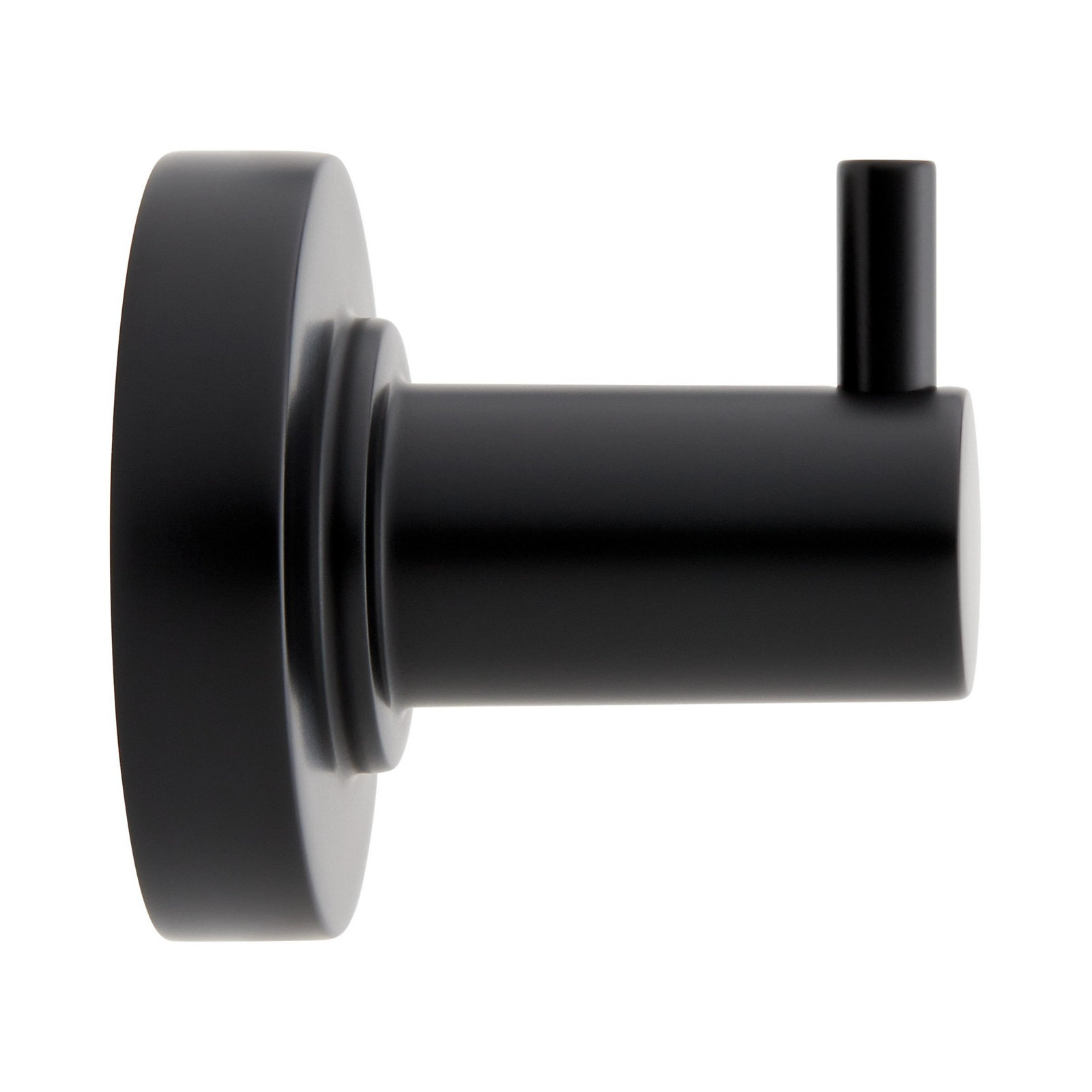 Signature Hardware Lexia Single Robe Hook, Matte Black