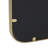 Nuvelle Rectangular Gold Metal Framed Wall Mirror | Studded |