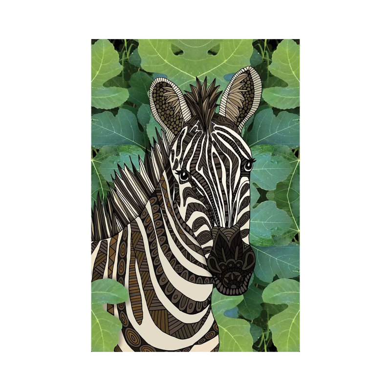 Zebra by Angelika Parker - Wrapped Canvas Print, 101.6 cm H x 66.04 cm W