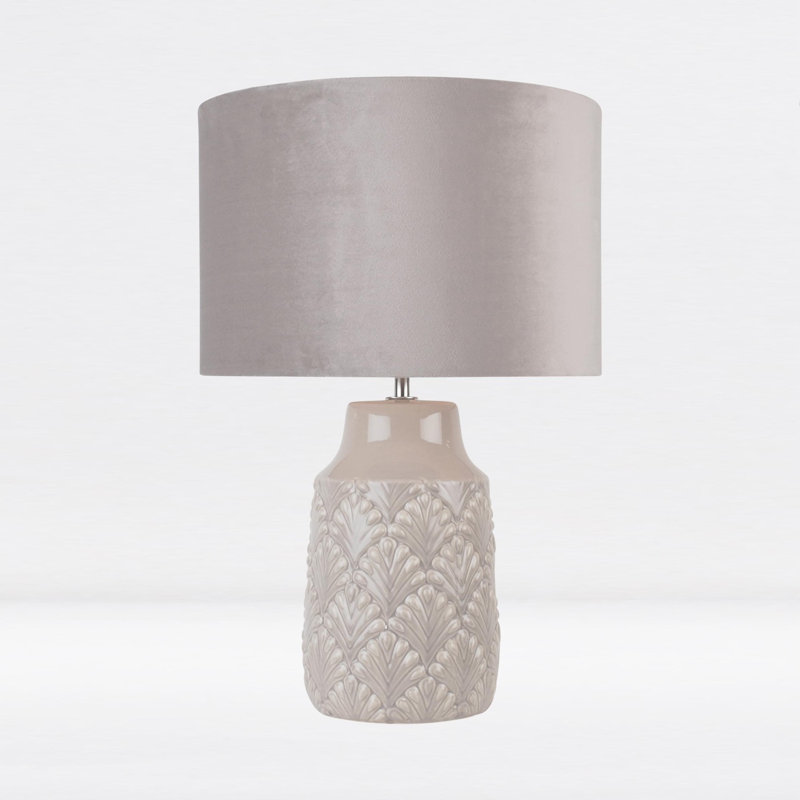 Bryne Ceramic Table Lamp, Grey