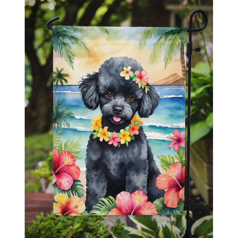 Drapeau de jardin en polyester double face H 15,5 po x l 11,25 po