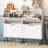Space-Saving Freestanding Shoe Storage Cabinet with 4 Flip-Door Compartments and Multi-Functional Design-1920519782