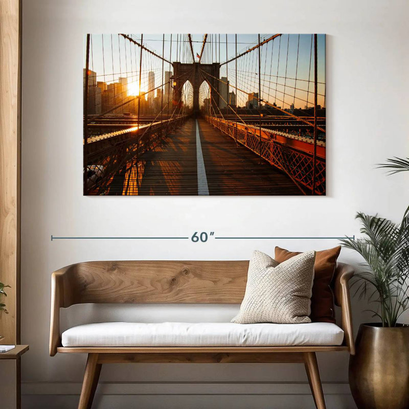 Lilie Radiant Brooklyn Bridge, H 32 po x l 48 po