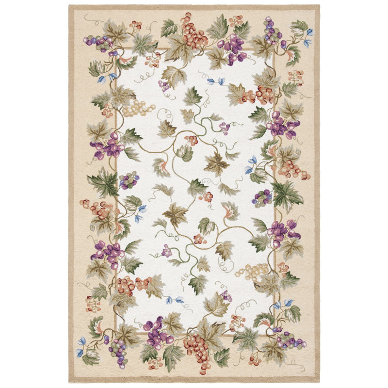 Brayton Hand Hooked Wool Pile Rug, Rectangle 1'8" x 2'6"
