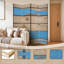 Cloison pliante 4 panneaux paravent Royal Rustic