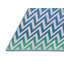 Tapis bleu aqua/gris/vert à motif Hoye-1256033695