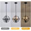 Arley 3 - Light Dimmable Farmhouse Unique Design Adjustable Caged Chandelier Pendant Lights-59190533
