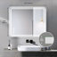 Miroir de salle de bain à DEL avec miroirs de salle de bain avec lumières avant et antibrouillard à fixation murale sans cadre-1454271120