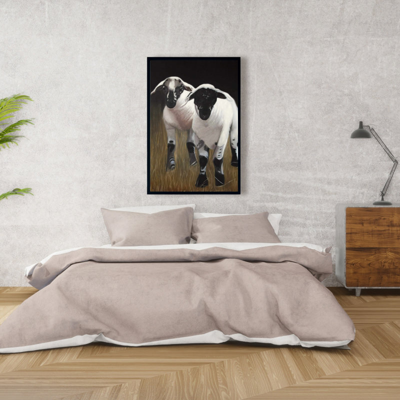 «Two Lambs», H 36 po x l 24 po